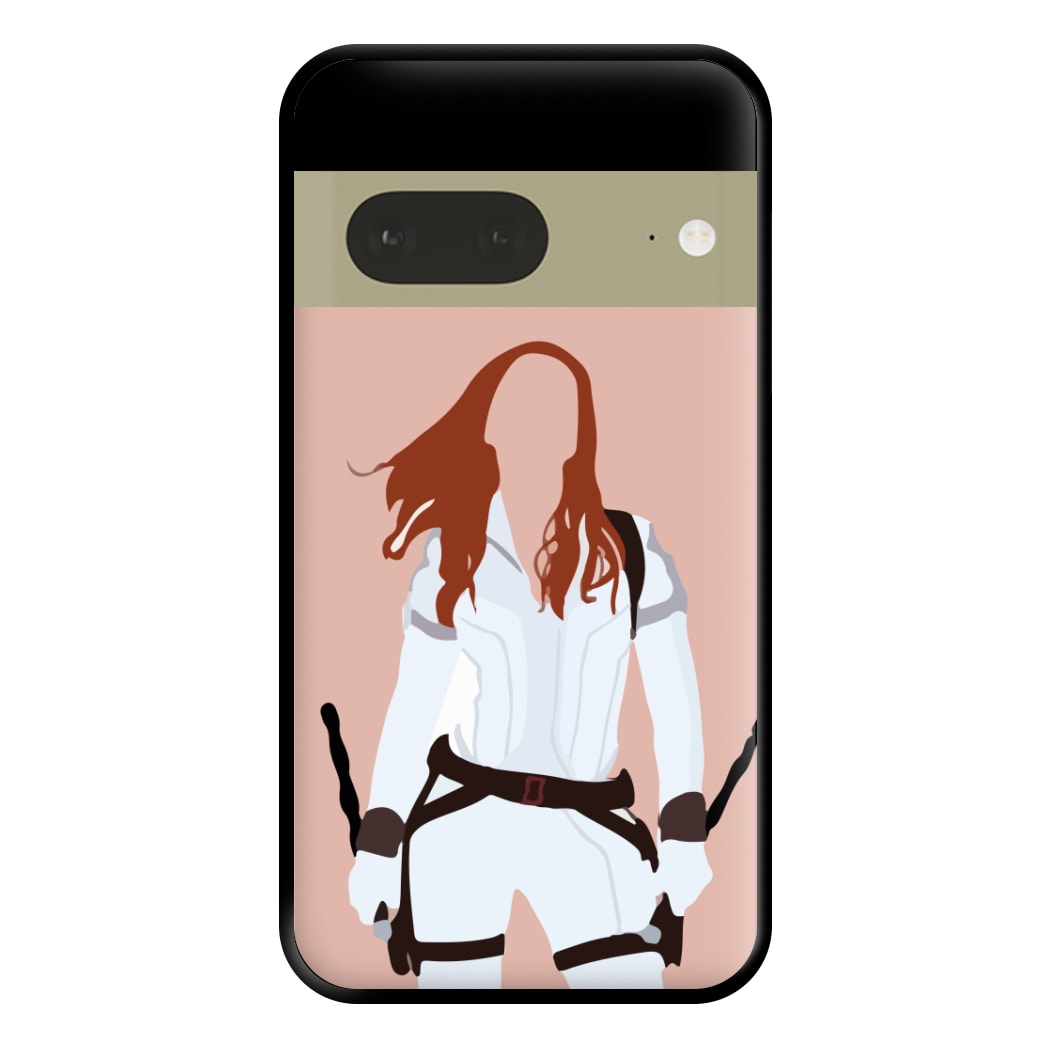 Black Widow Phone Case for Google Pixel 7a