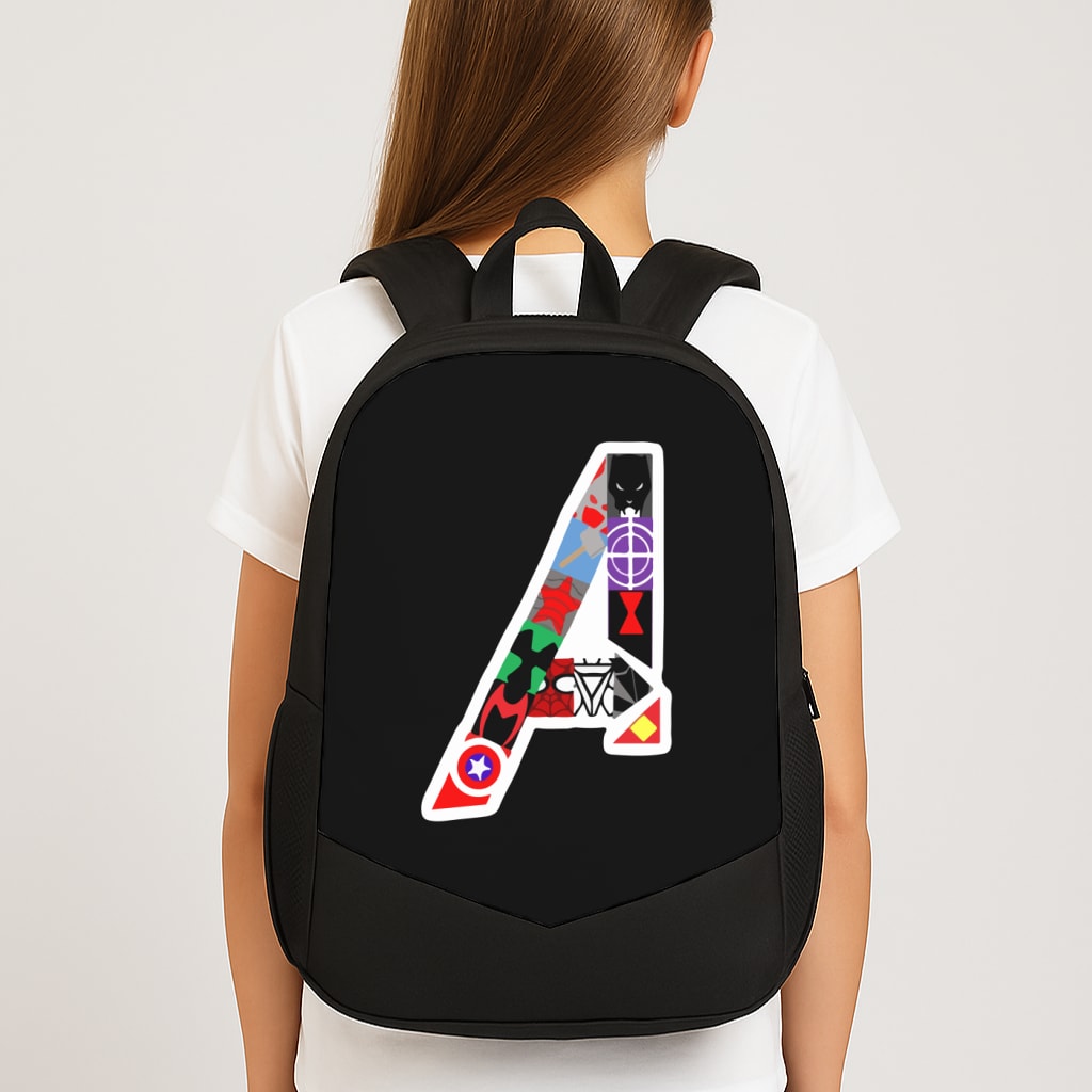 Avengers Logo - Marvel Large School Bag