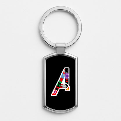 Avengers Logo - Marvel Silver Keyring