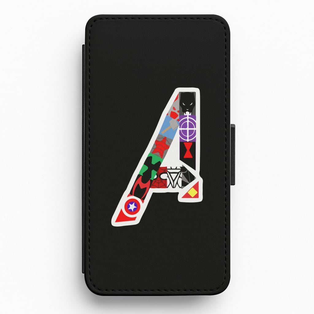Avengers Logo - Marvel Flip / Wallet Phone Case