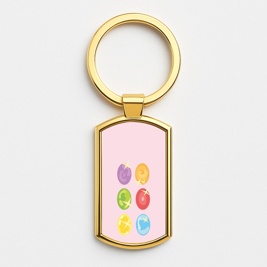 Infinity stones Gold Keyring