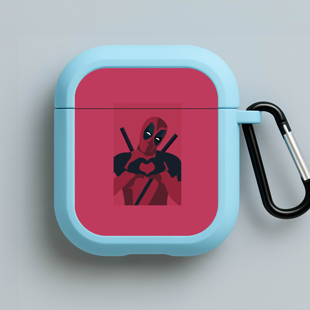 DP heart Blue AirPods Case