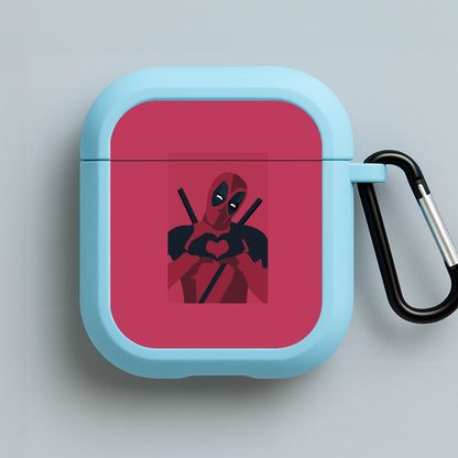 DP heart Blue AirPods Case