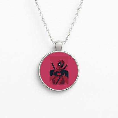 DP heart Circle Necklace