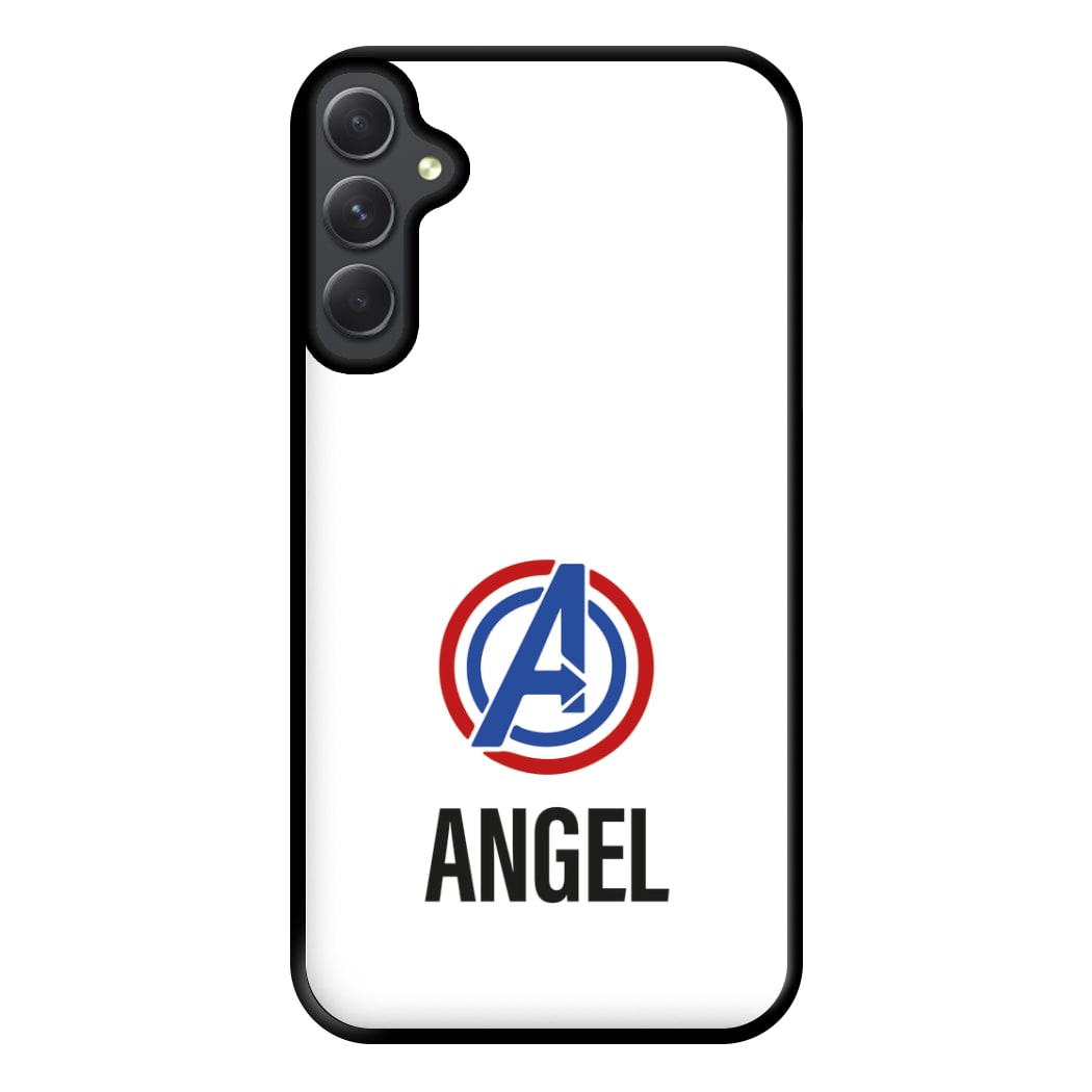 Superheroes Symbol - Personalised Superhero Comic Phone Case for Galaxy A14