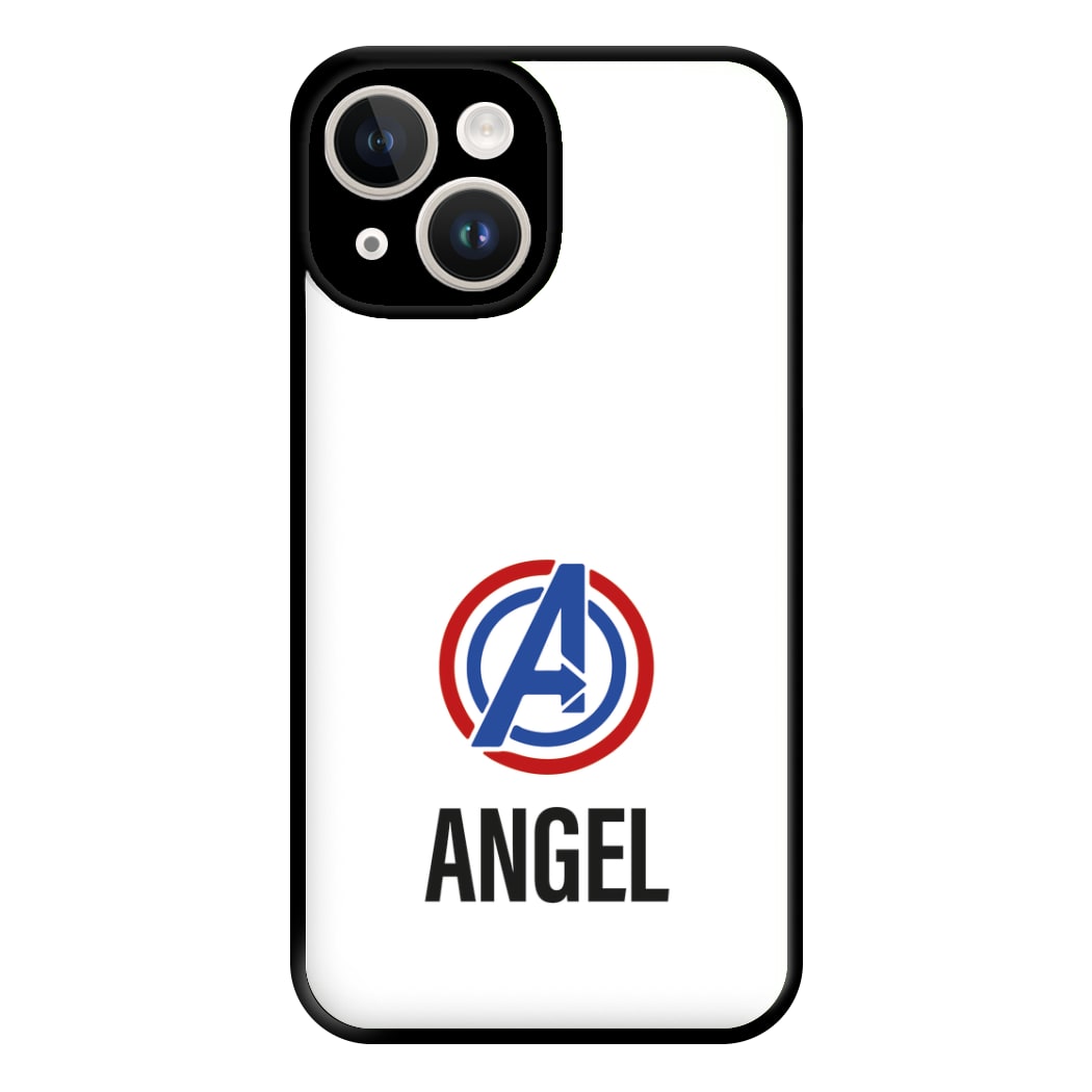 Superheroes Symbol - Personalised Superhero Comic Phone Case for iPhone 14