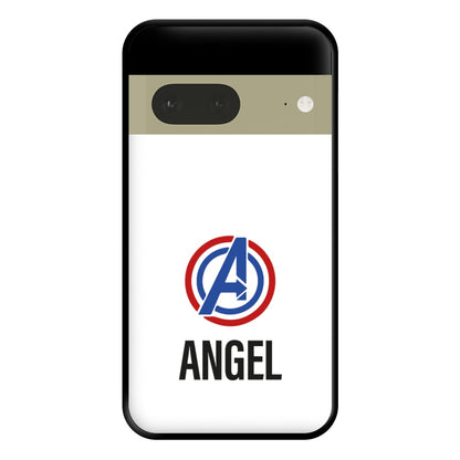 Superheroes Symbol - Personalised Superhero Comic Phone Case for Google Pixel 7a