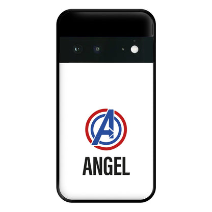 Superheroes Symbol - Personalised Superhero Comic Phone Case for Google Pixel 6a