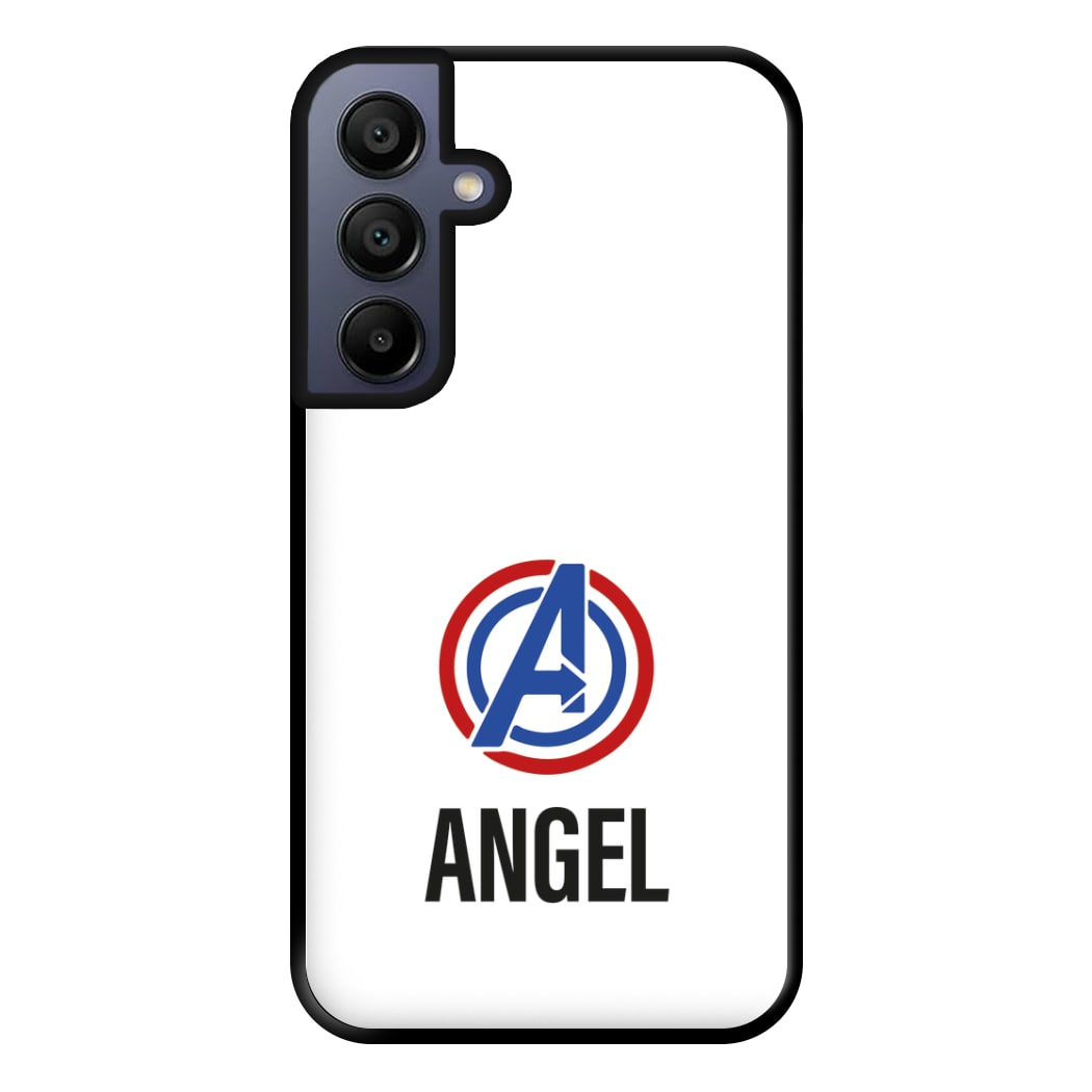 Superheroes Symbol - Personalised Superhero Comic Phone Case for Galaxy A15