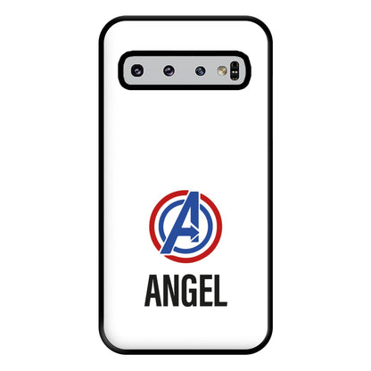 Superheroes Symbol - Personalised Superhero Comic Phone Case for Galaxy S10 Plus