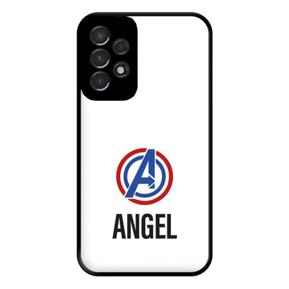 Superheroes Symbol - Personalised Superhero Comic Phone Case for Galaxy A53