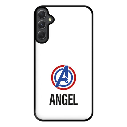 Superheroes Symbol - Personalised Superhero Comic Phone Case for Galaxy A54