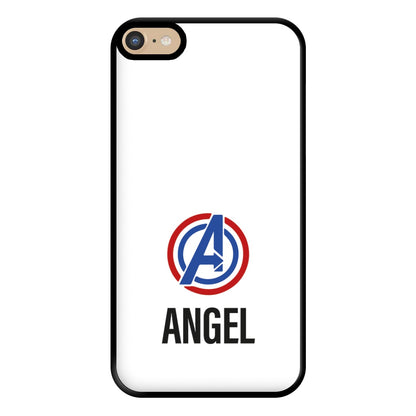 Superheroes Symbol - Personalised Superhero Comic Phone Case for iPhone 6 Plus / 7 Plus / 8 Plus