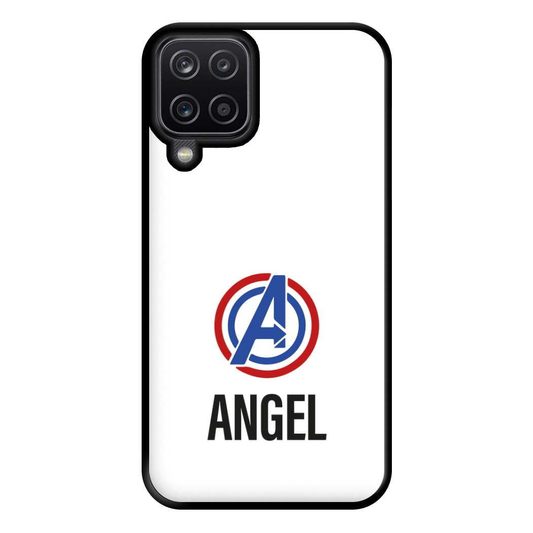 Superheroes Symbol - Personalised Superhero Comic Phone Case for Galaxy A12