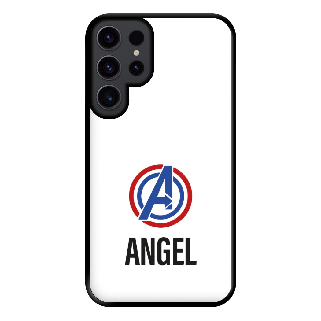 Superheroes Symbol - Personalised Superhero Comic Phone Case for Galaxy S23 Ultra