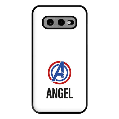 Superheroes Symbol - Personalised Superhero Comic Phone Case for Galaxy S10e