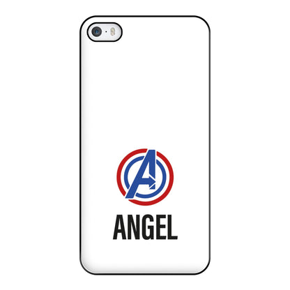 Superheroes Symbol - Personalised Superhero Comic Phone Case for iPhone 5 / 5s / SE 2016