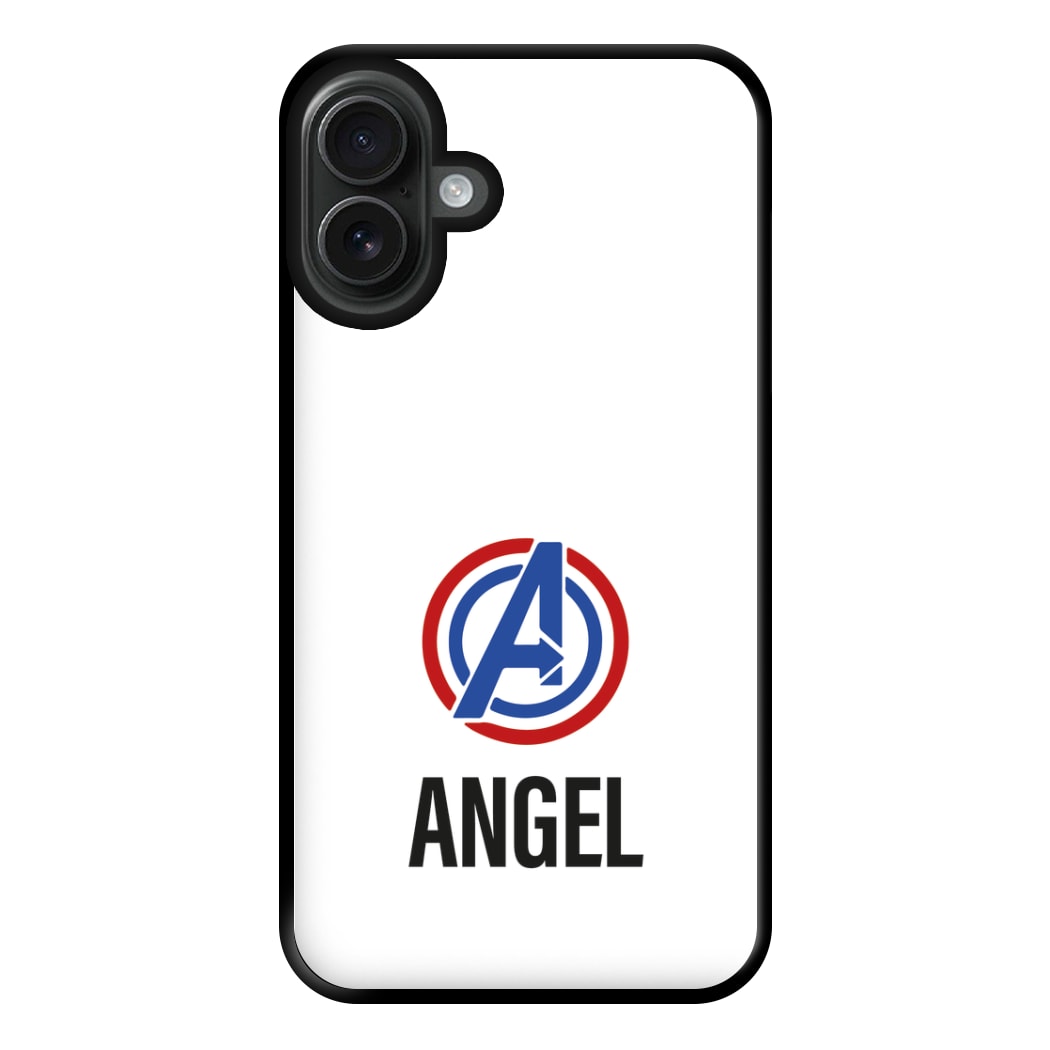 Superheroes Symbol - Personalised Superhero Comic Phone Case for iPhone 16 Plus