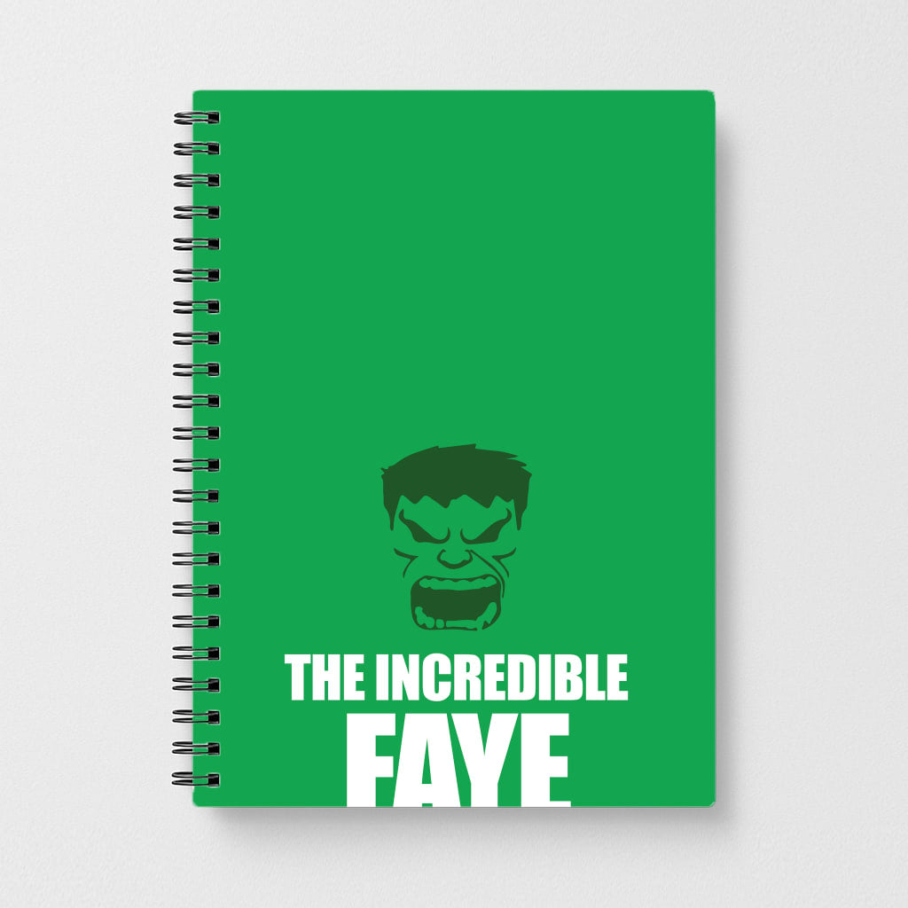 Hulk - Personalised Superhero Comic Notebook