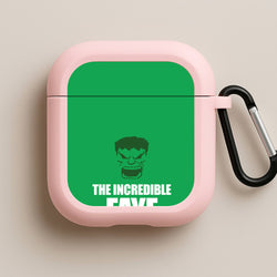 Hulk - Personalised Superhero Comic Pink AirPods Case