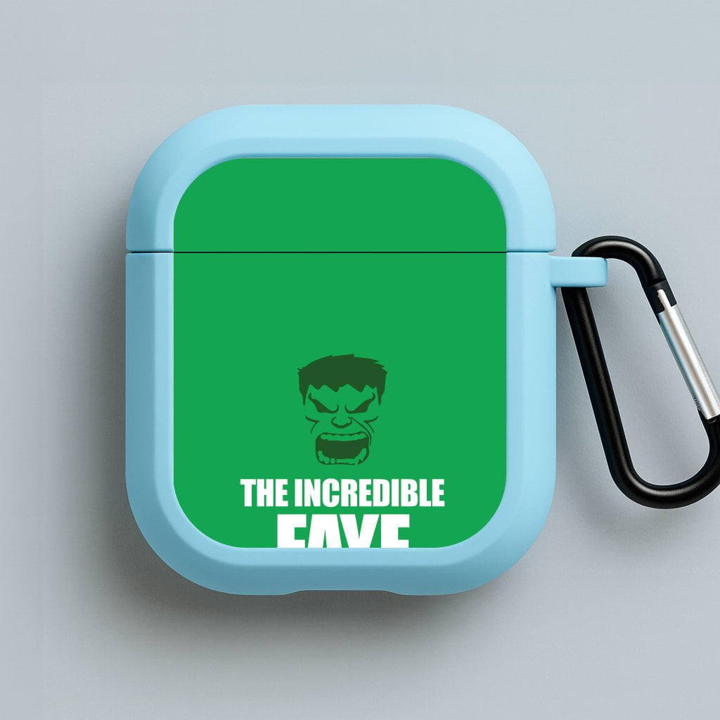 Hulk - Personalised Superhero Comic Blue AirPods Case
