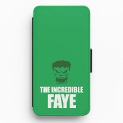 Hulk - Personalised Superhero Comic Flip / Wallet Phone Case