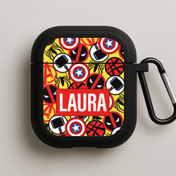 Collage - Personalised Superhero Comic AirPods Case