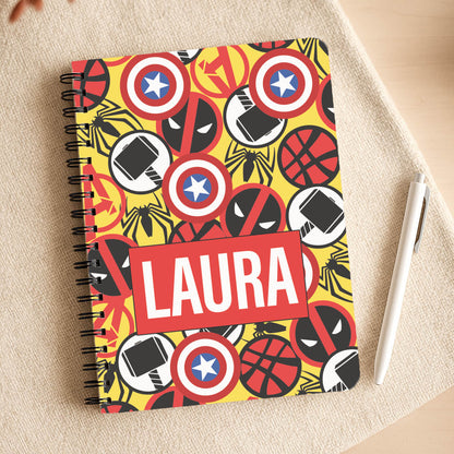 Collage - Personalised Superhero Comic Notepad