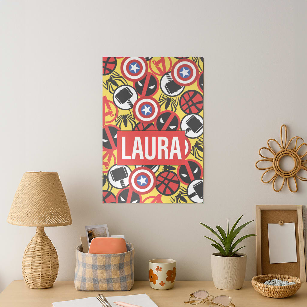 Collage - Personalised Superhero Comic Art Print