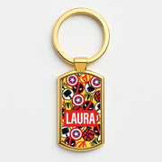 Collage - Personalised Superhero Comic Luxury Keyring 3
