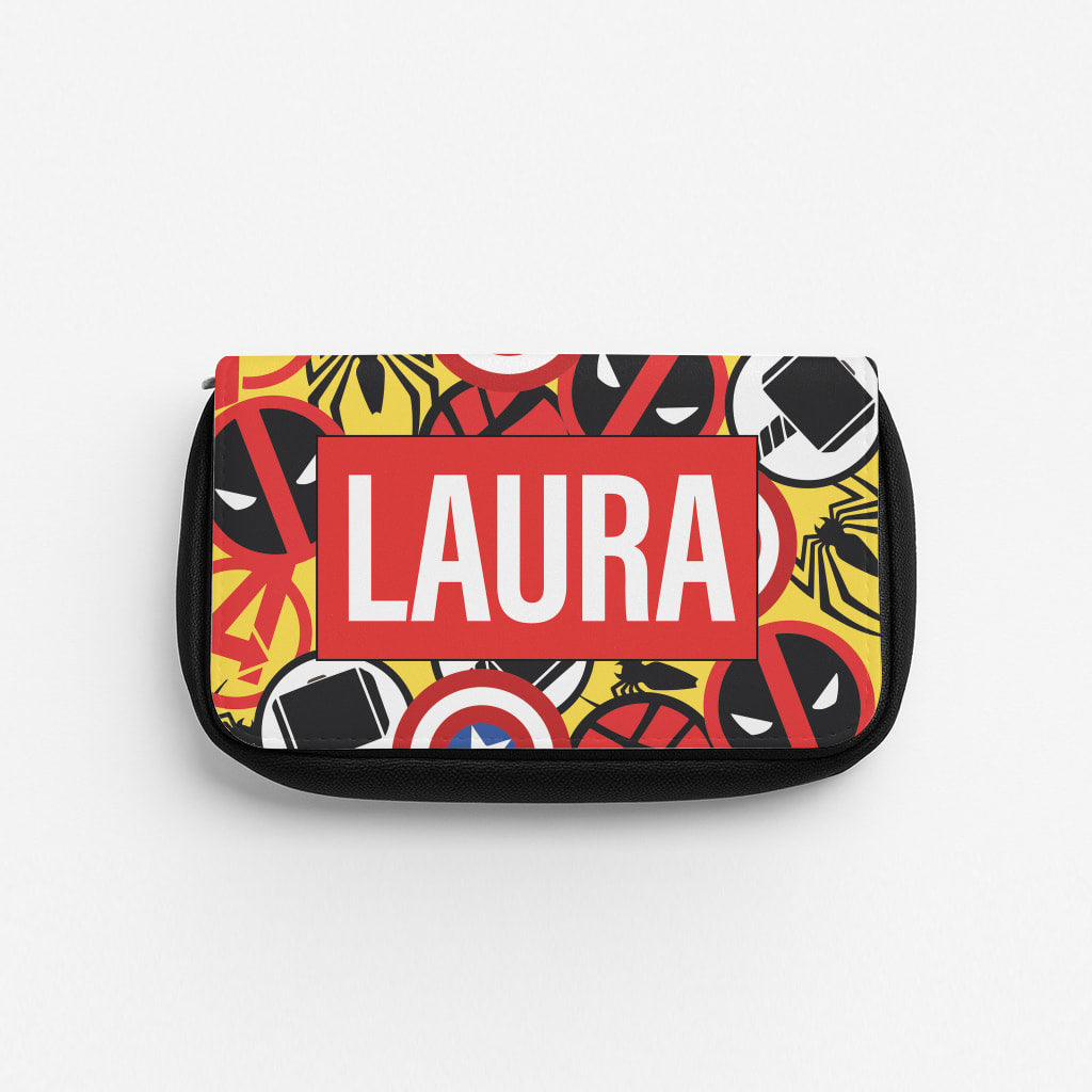 Collage - Personalised Superhero Comic Pencil Case
