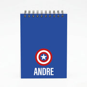 Captain America - Personalised Superhero Comic Notebook 4