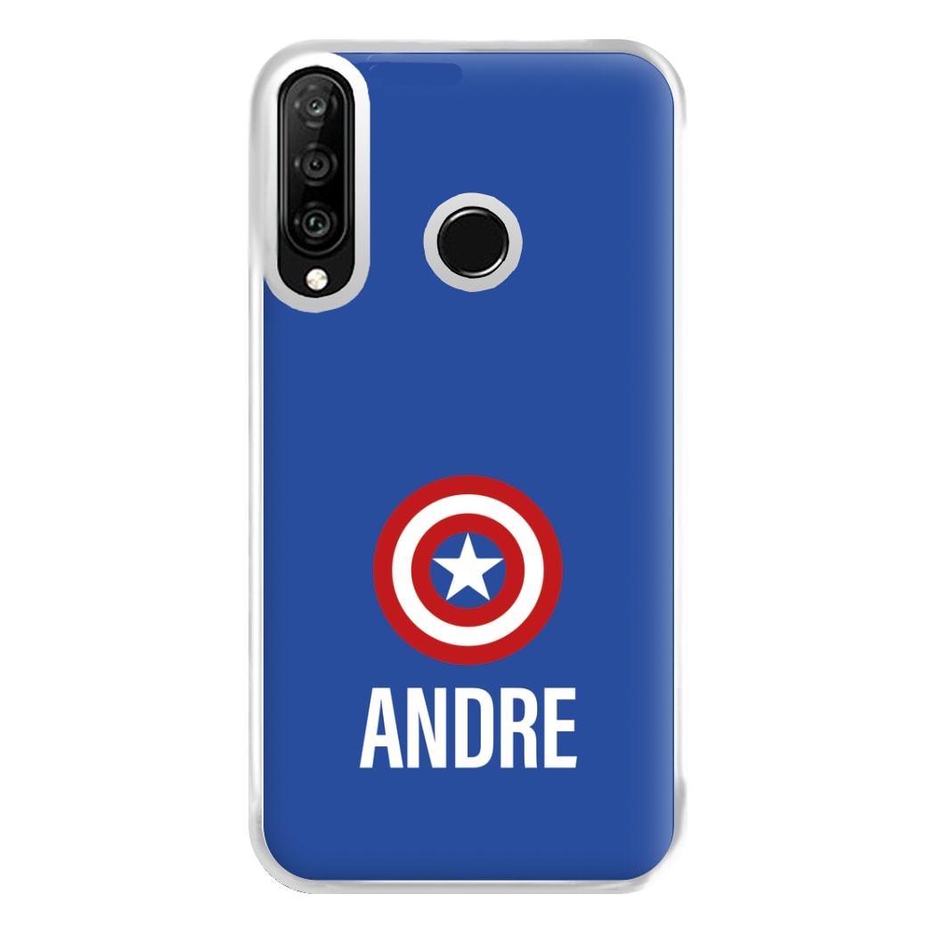 Captain America - Personalised Superhero Comic Phone Case for Huawei P30 Lite