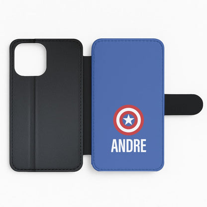 Captain America - Personalised Superhero Comic Flip Phone Case