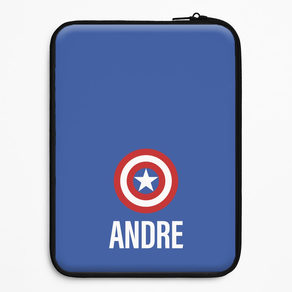 Captain America - Personalised Superhero Comic Laptop Sleeve
