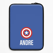 Captain America - Personalised Superhero Comic Laptop Sleeve 1
