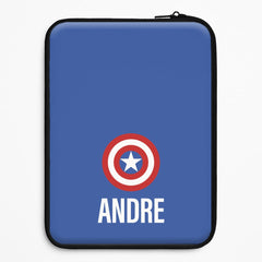 Captain America - Personalised Superhero Comic Laptop Sleeve