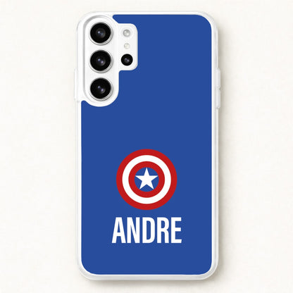 Captain America - Personalised Superhero Comic Phone Case for Galaxy S26 Ultra