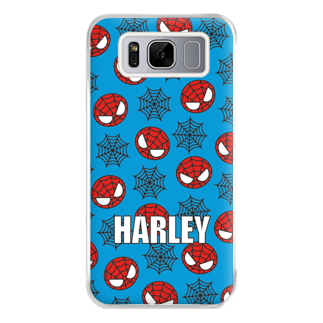 Spiderman And Webs - Personalised Superhero Comic Phone Case for Galaxy S8 Plus