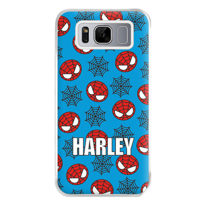 Spiderman And Webs - Personalised Superhero Comic Phone Case for Galaxy S8 Plus