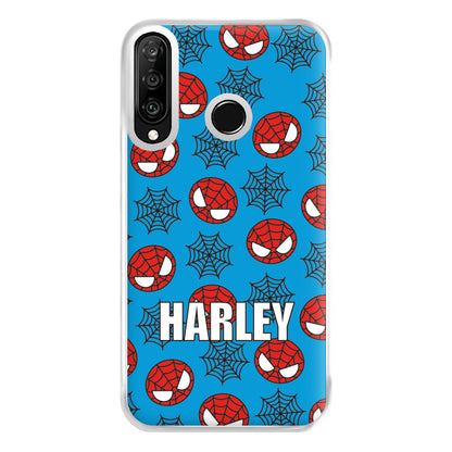 Spiderman And Webs - Personalised Superhero Comic Phone Case for Huawei P30 Lite