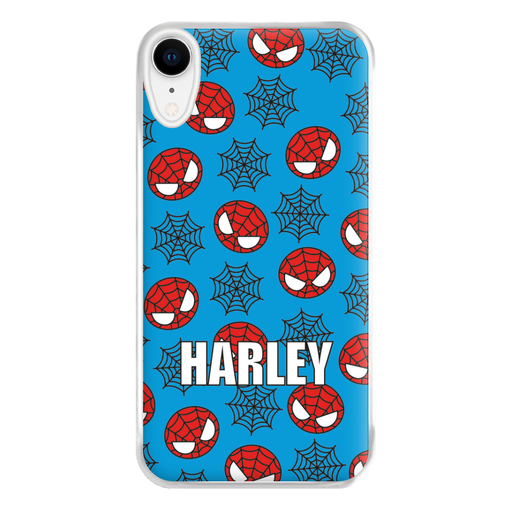 Spiderman And Webs - Personalised Superhero Comic Phone Case for iPhone XR