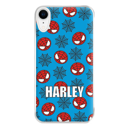 Spiderman And Webs - Personalised Superhero Comic Phone Case for iPhone XR