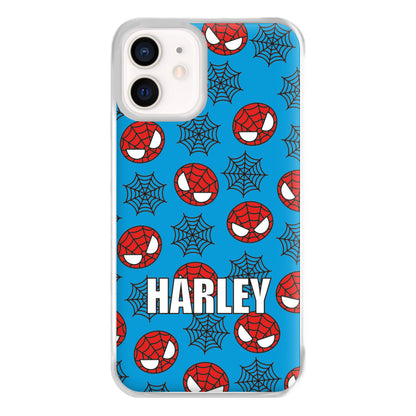 Spiderman And Webs - Personalised Superhero Comic Phone Case for iPhone 13 Mini