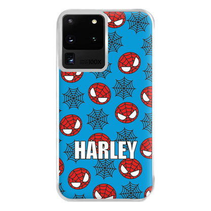 Spiderman And Webs - Personalised Superhero Comic Phone Case for Galaxy S20 Ultra