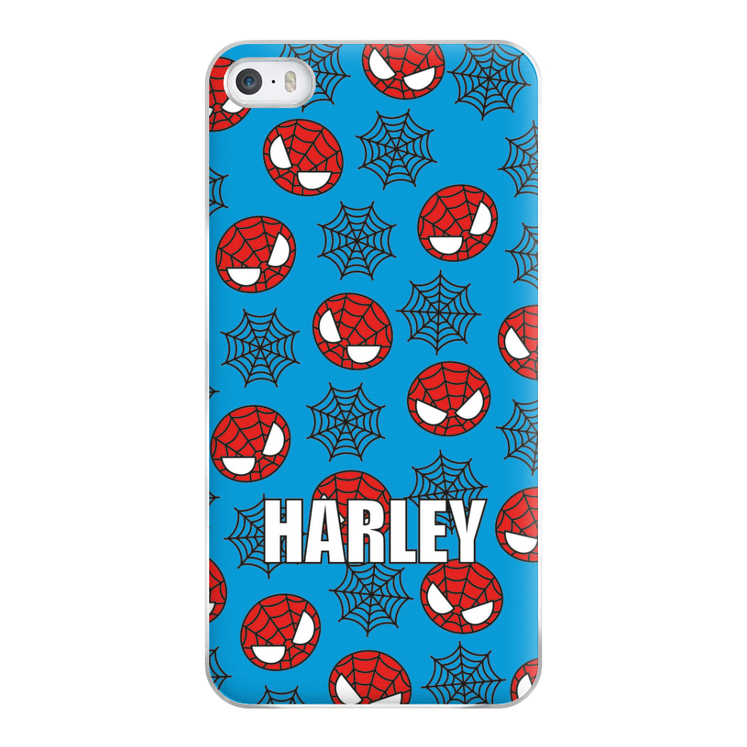 Spiderman And Webs - Personalised Superhero Comic Phone Case for iPhone 5 / 5s / SE 2016