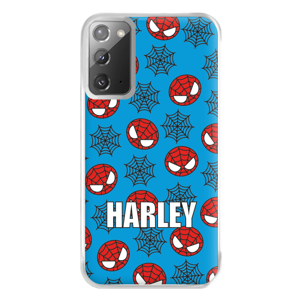 Spiderman And Webs - Personalised Superhero Comic Phone Case for Galaxy Note 20 Ultra