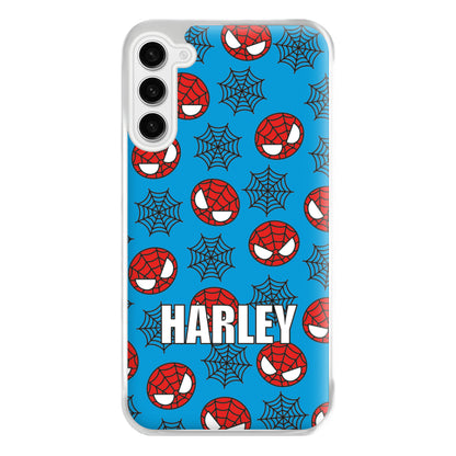 Spiderman And Webs - Personalised Superhero Comic Phone Case for Galaxy S23FE