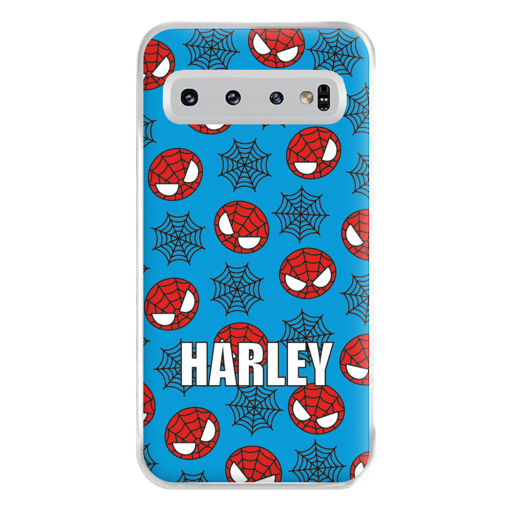 Spiderman And Webs - Personalised Superhero Comic Phone Case for Galaxy S10 Plus