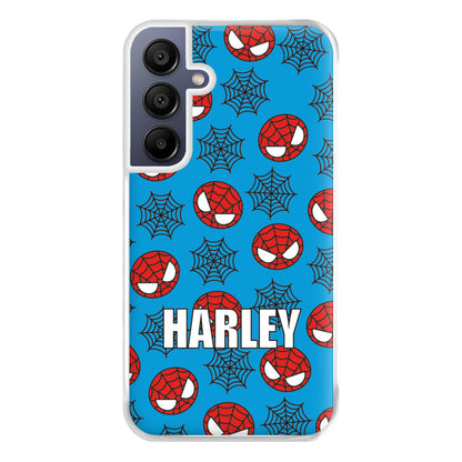 Spiderman And Webs - Personalised Superhero Comic Phone Case for Galaxy A16